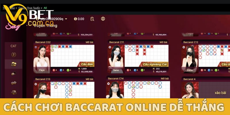 Baccarat online: Từ tân binh đến cao thủ - Bí kíp nắm trọn cuộc chơi 4 Baccarat online V9bet