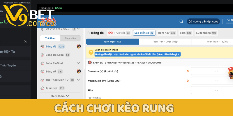Hướng dẫn cách chơi kèo rung từ A đến Z cho người mới 1 Cách chơi kèo rung V9bet