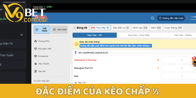 Kèo 1/2 (0.5): Hướng dẫn toàn diện cho hội viên tại V9bet 3 Kèo 1/2 V9bet