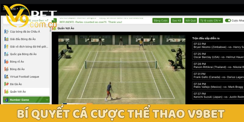 Thể thao V9BET: Trải nghiệm cá cược đỉnh cao và cơ hội thắng lớn 4 Bí quyết nâng cao cơ hội chiến thắng khi cá cược thể thao V9BET