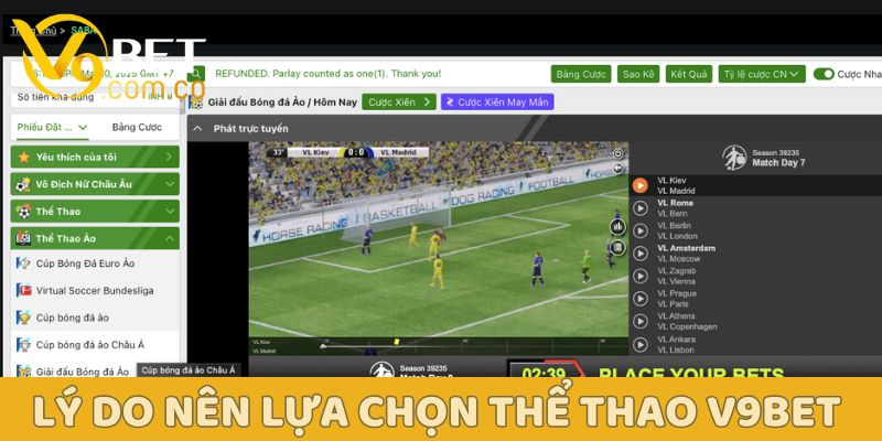 Thể thao V9BET: Trải nghiệm cá cược đỉnh cao và cơ hội thắng lớn 2 Lý do nên lựa chọn cá cược thể thao V9BET