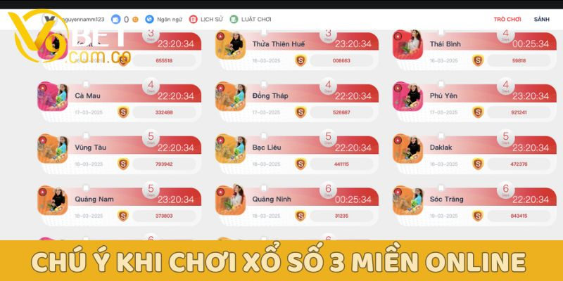 Xổ số 3 miền: Bắc - Trung - Nam Cập nhật mới Nhất 5 Xổ số 3 miền V9bet